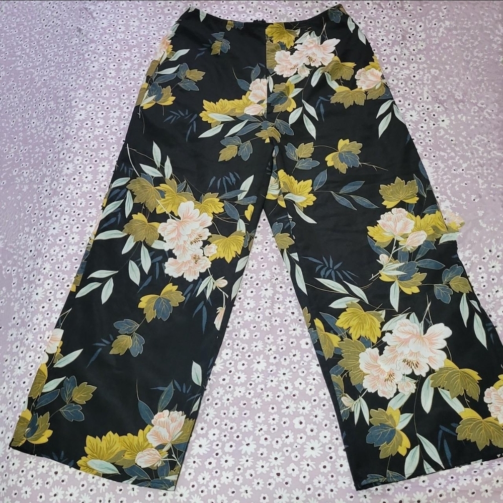 Lulus Floral Wide-Leg Pants
